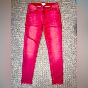 Celebrity Pink Vibrant Pink Skinny Jeans
